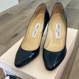 Jimmy Choo Gilbert navy blue pump, size 36